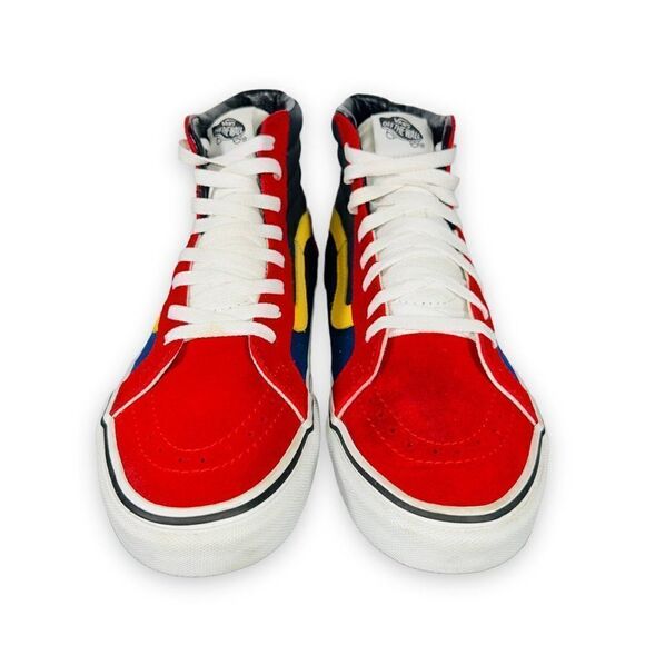 Vans SK8-Hi OTW Rally Red / Blue / Black / Yellow Men's 9 Women's 10.5 - Picture 3 of 11